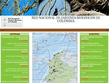 Tablet Screenshot of jardinesbotanicosdecolombia.org